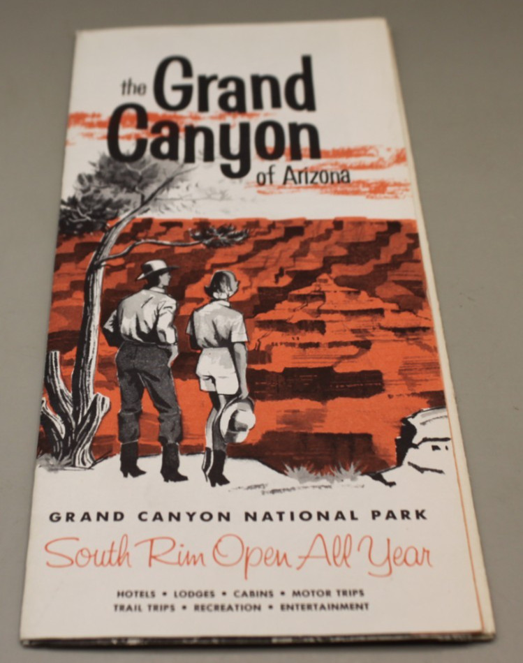 Grand Canyon National Park Brochure Vintage 1960