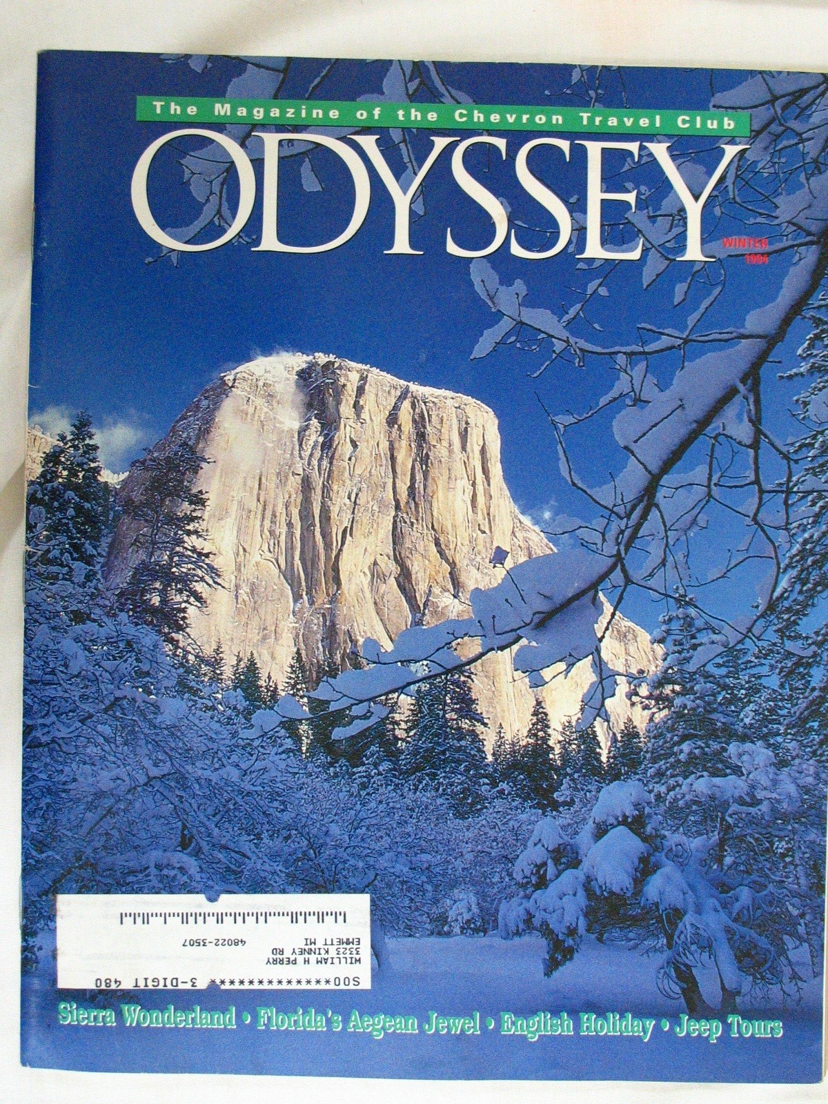 Vtg Yosemite National Park Magazines Books Calendar Paper Bag Information Guides