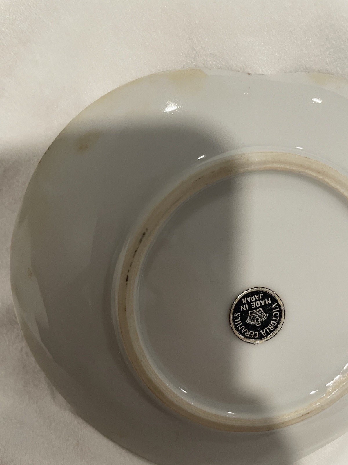 Vintage Yellowstone National Park 4.5 Inch Trinket Tray By Victoria Ceramics