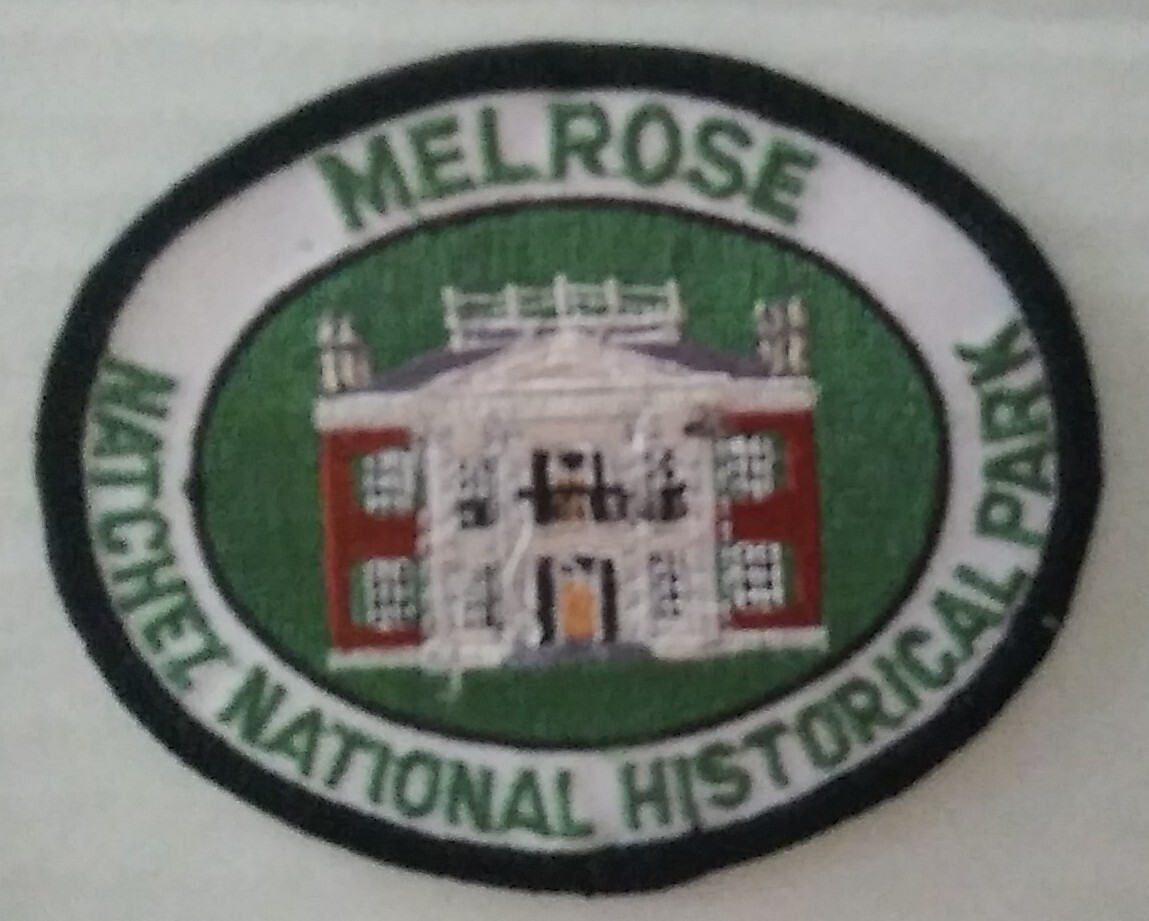 Vintage Melrose Natchez National Historical Park Iron/Sew On PATCH Rare 3.5”× 3″