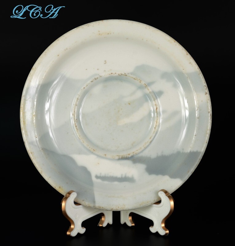 Antique GLACIER NAT’L PARK saucer GT NORTHERN rail road SYRACUSE China MONTANA