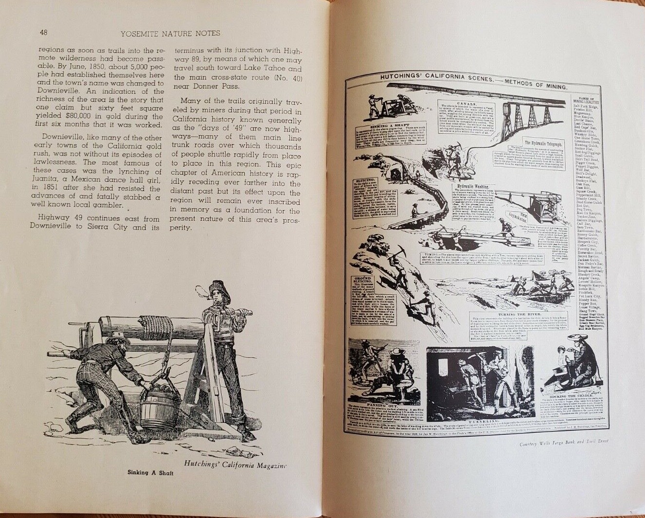 Vintage Guide Mother Lode Country Yosemite CA History 1958