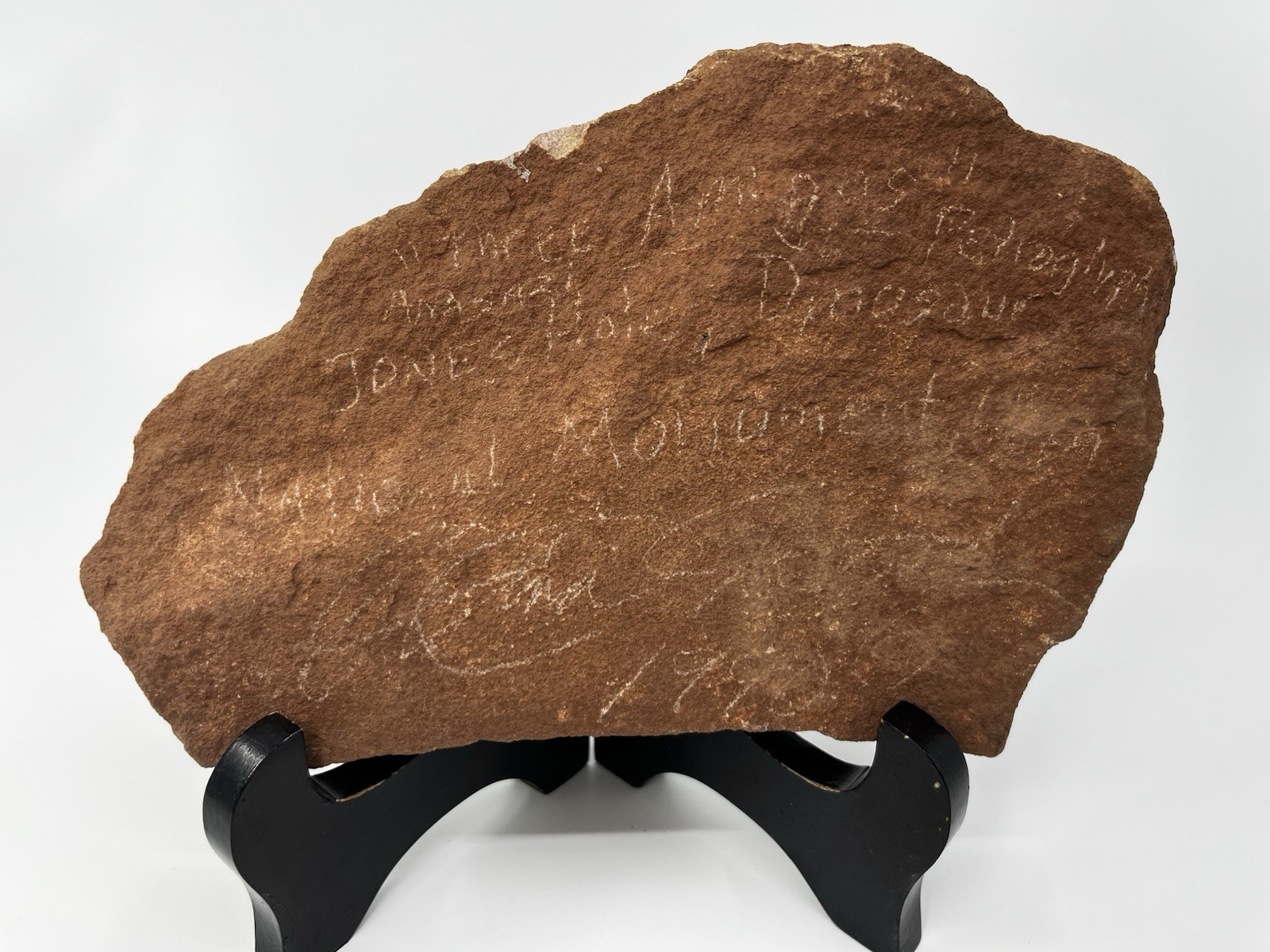 1990 Replica Three Amigos Petroglyph from Dinosaur National Monument Sandstone