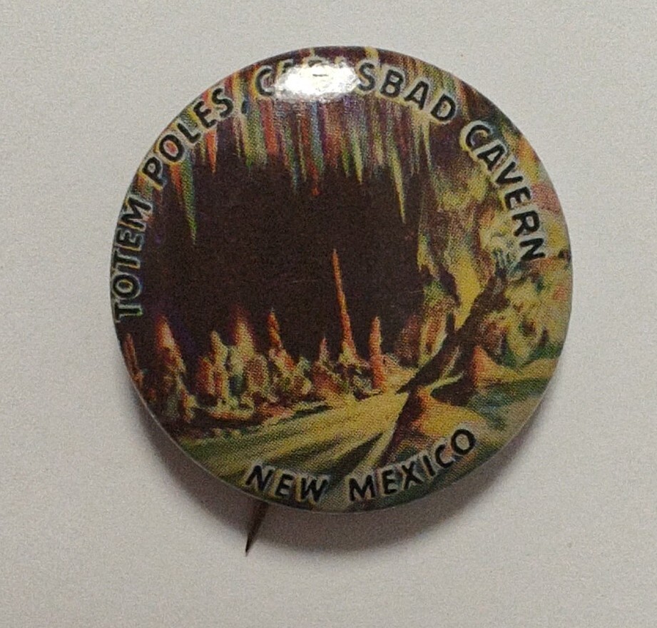 Vintage Carlsbad Cavern National Park Tourist Travel Souvenir Pin New Mexico