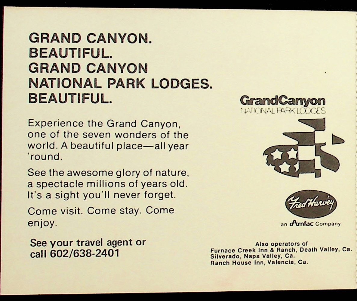 Vintage Fred Harvey Travel Advertising Amfac Company – MM-33