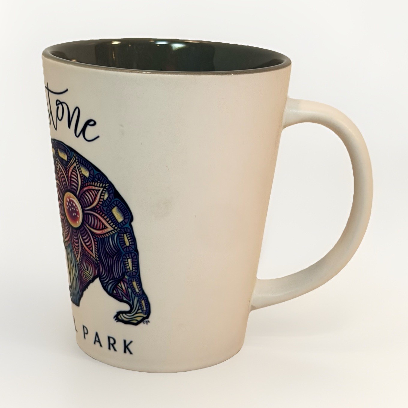 Yellowstone National Park Bubbling Bear Latte Mug 12 Oz Souvenir Memory Travel