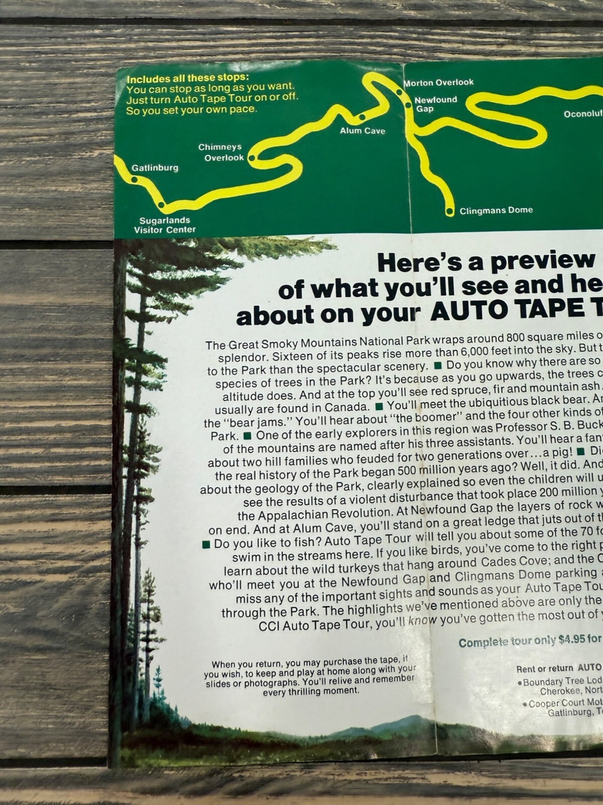 Great Smoky Mountains National Park Auto Tape Tour Audio Guide