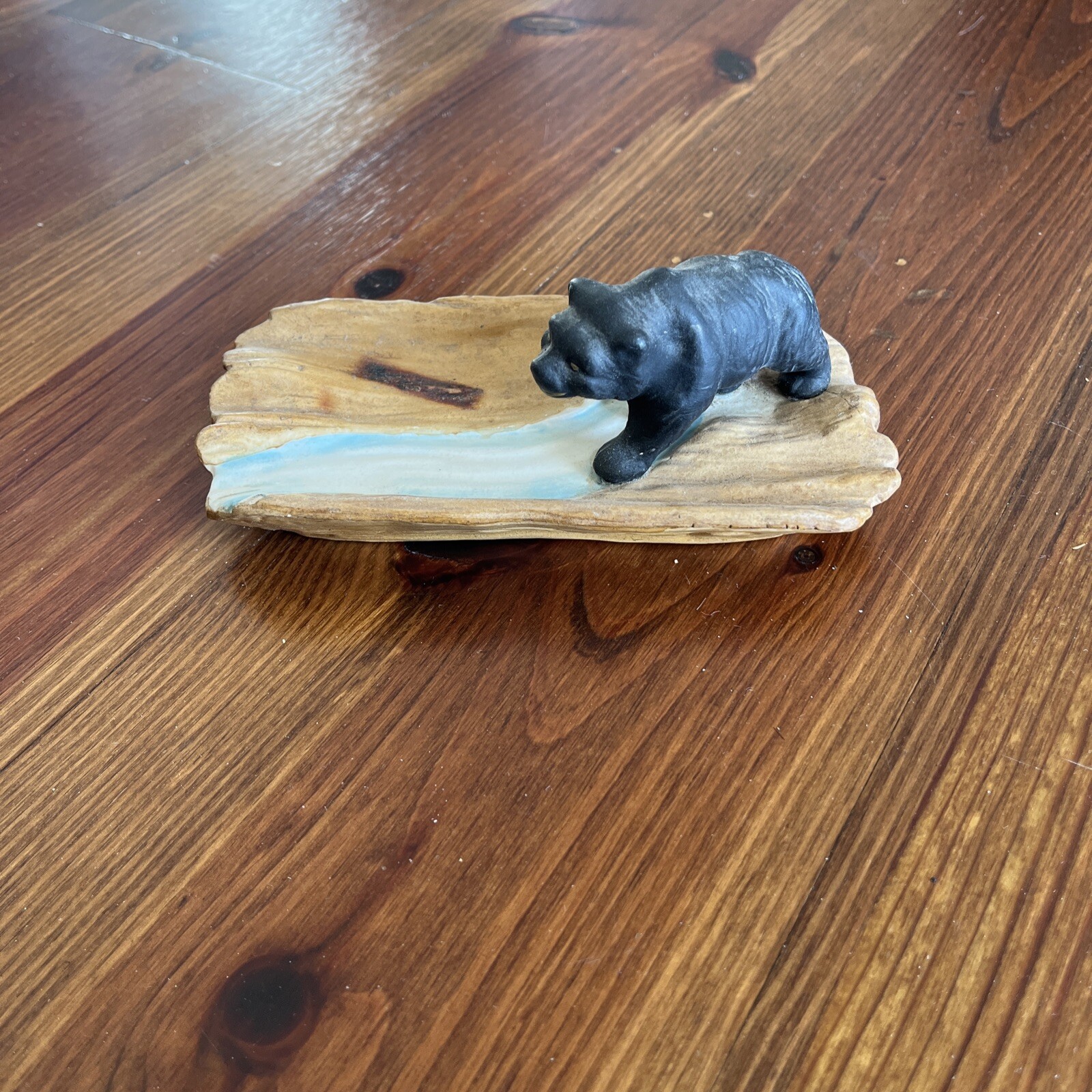 VINTAGE 6 1/2” WALKING BEAR TRINKET DISH / ASHTRAY Made in Japan