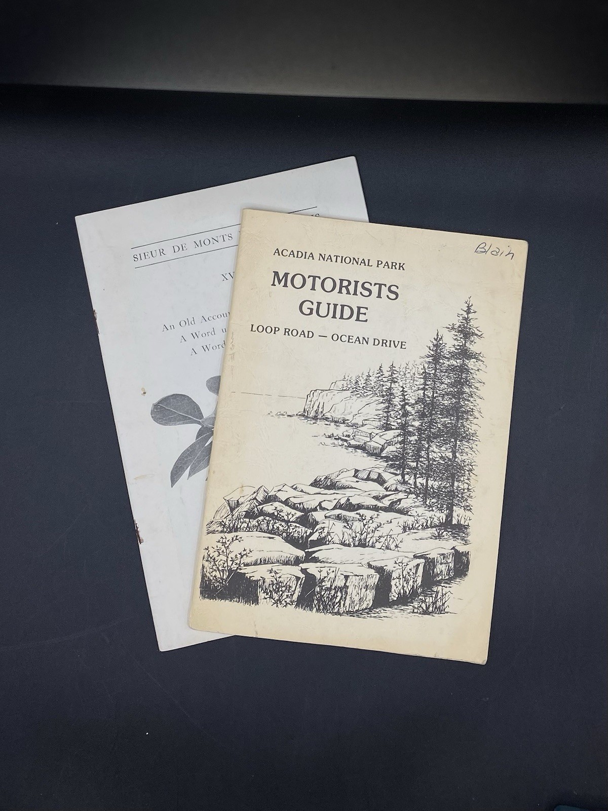 1977 Acadia National Park US Motorists Guide & Sieur de Monts National Monument