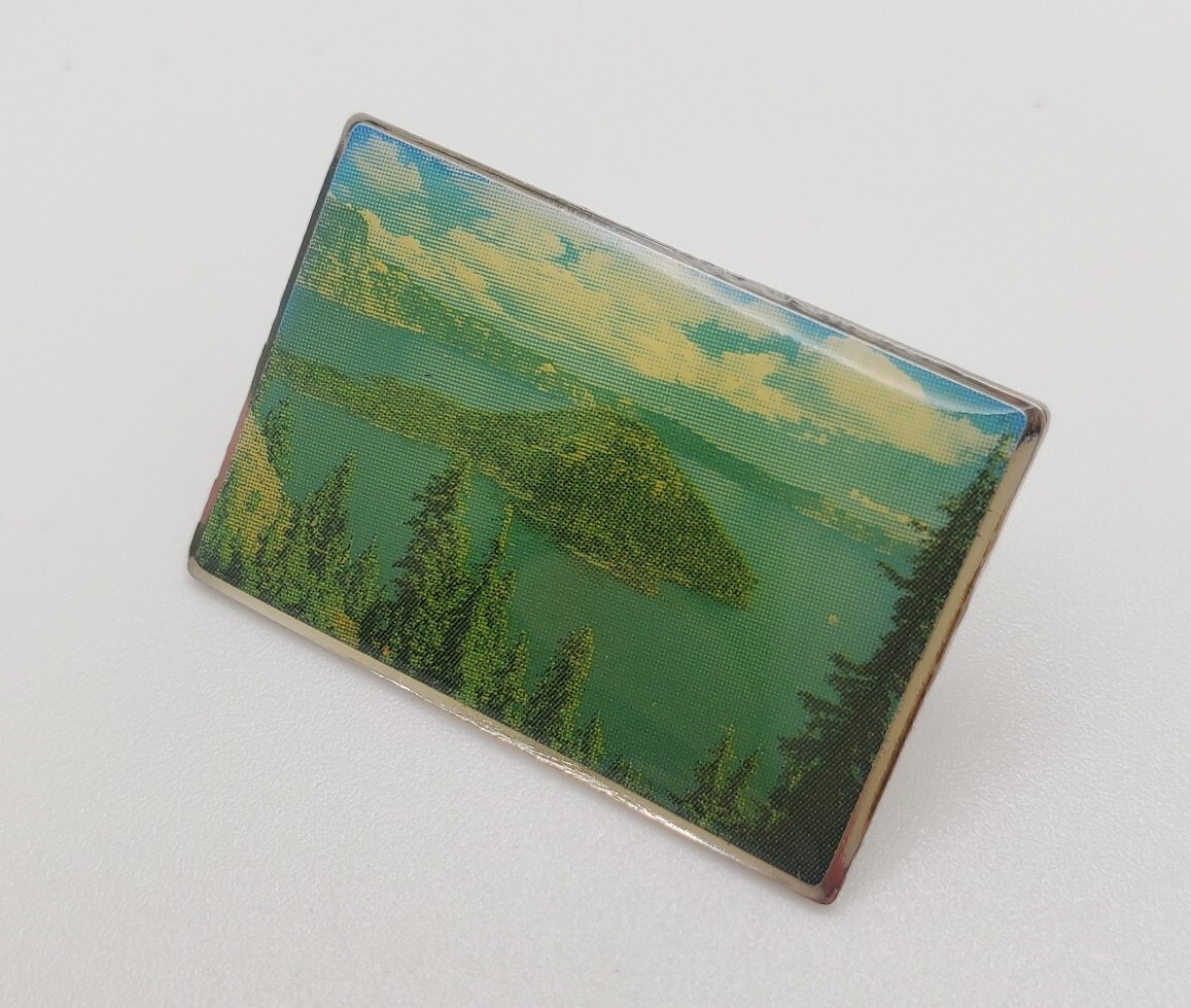 Wizard Island Crater Lake National Park OREGON Souvenir Picture Pin
