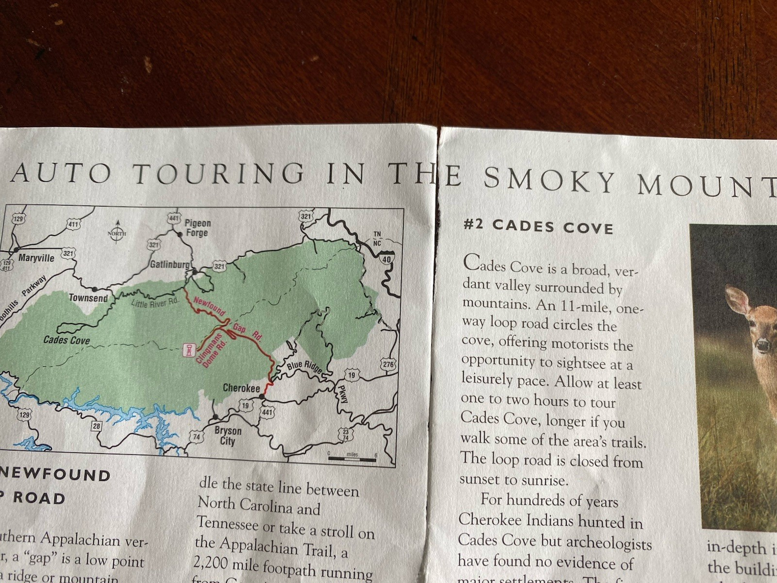 GREAT SMOKY MOUNTAINS NATIONAL PARK SERVICE Guide Maps