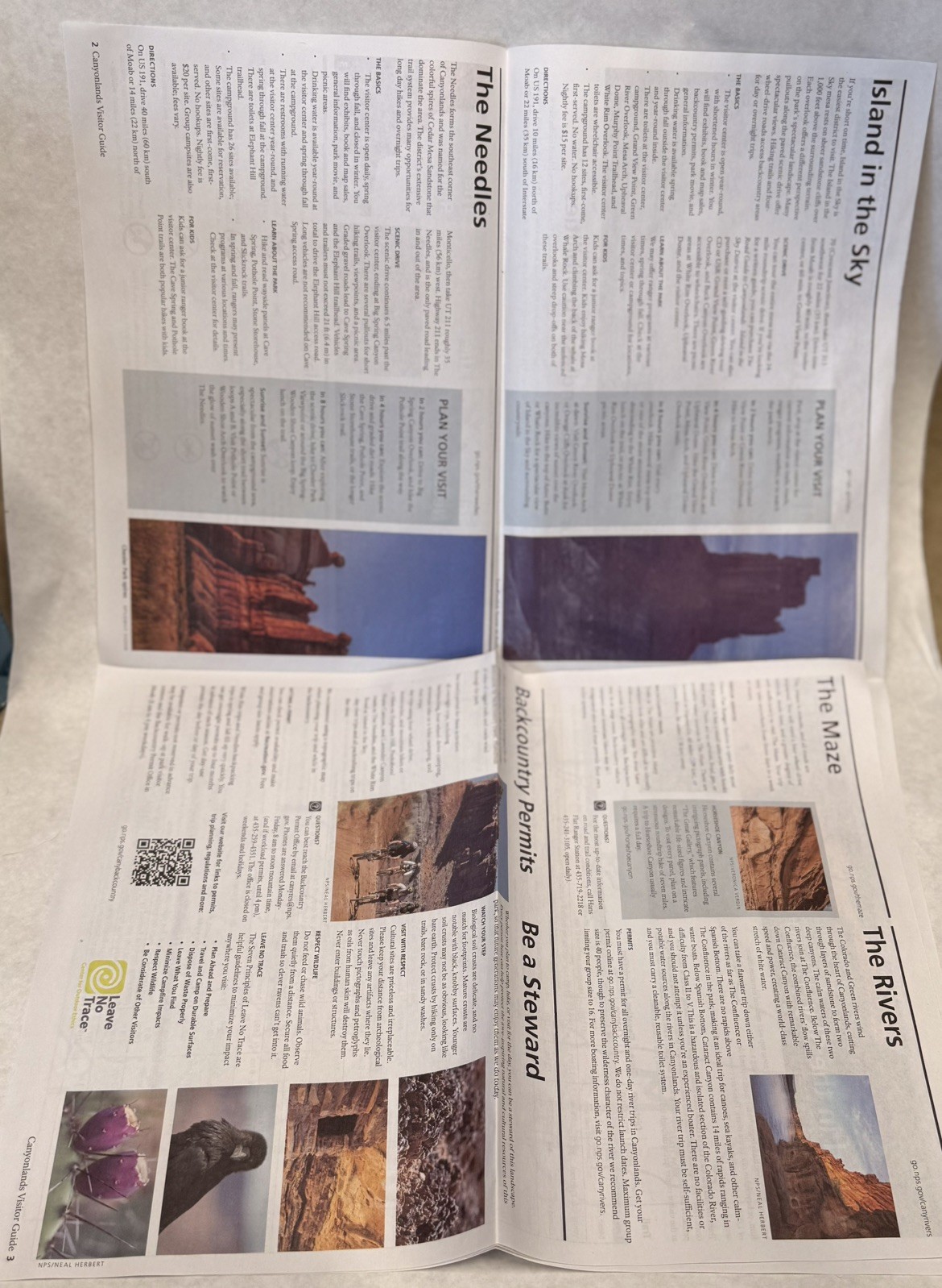 Canyonlands National Park Utah Unigrid Brochure Map, incl. Map and Trail Guide