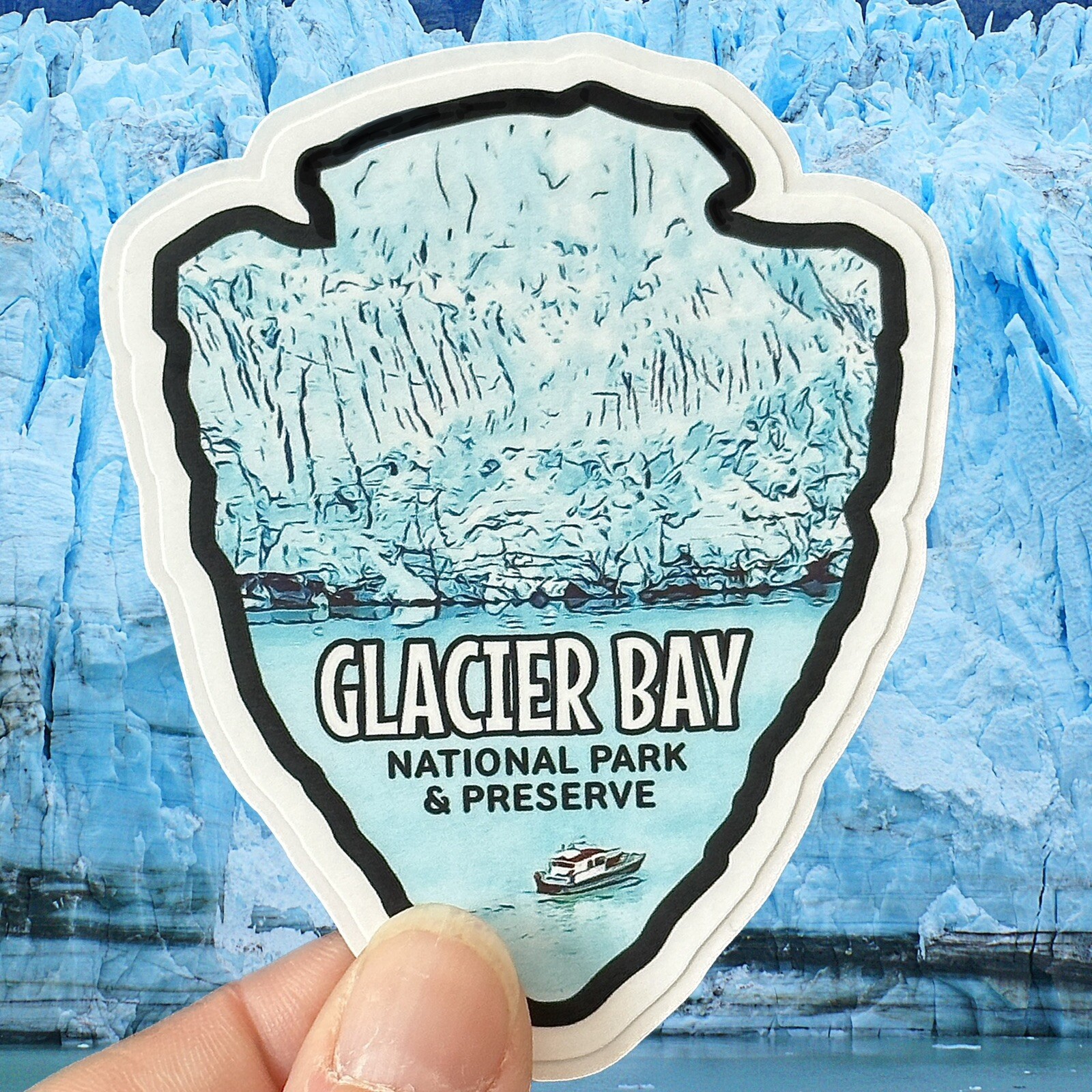 Glacier Bay National Park & Preserve Weatherproof Vinyl Sticker