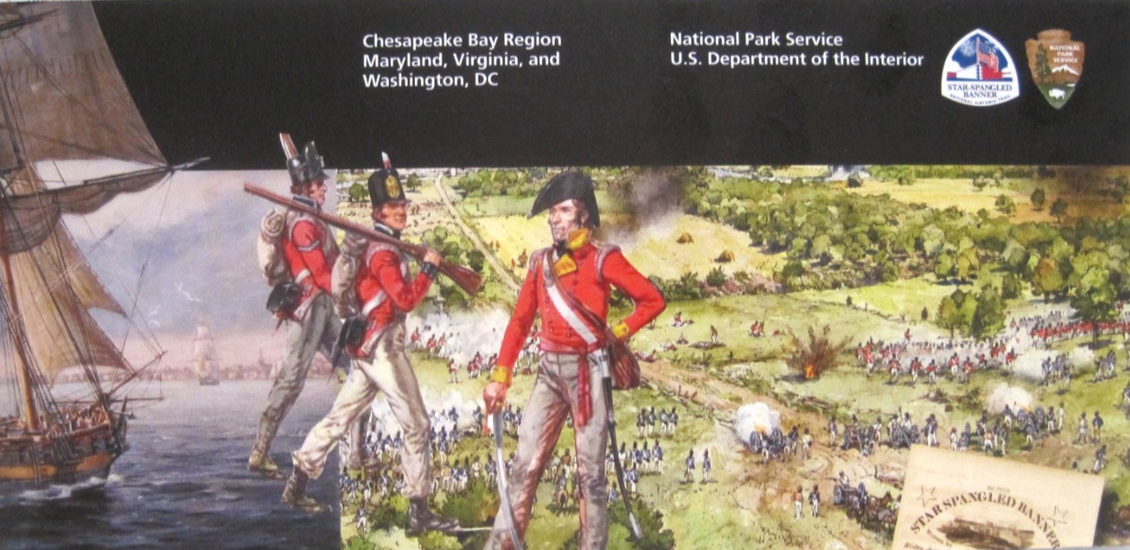 Star-Spangled Banner Historic Trail National Park Service Unigrid Brochure Map