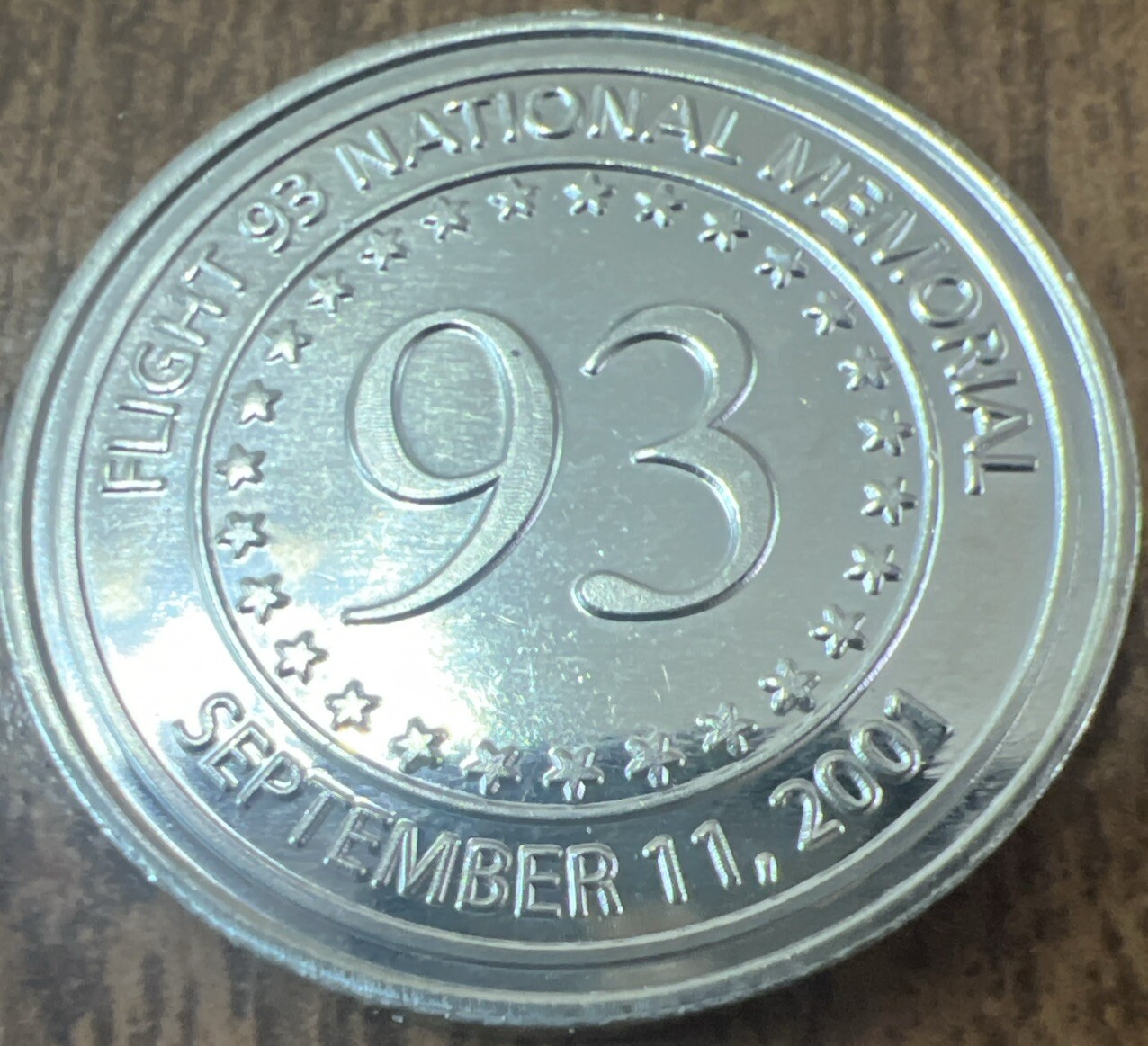 Flight 93 Sept. 11, 2001 National Memorial Park Service Collectible Token 25 Yrs