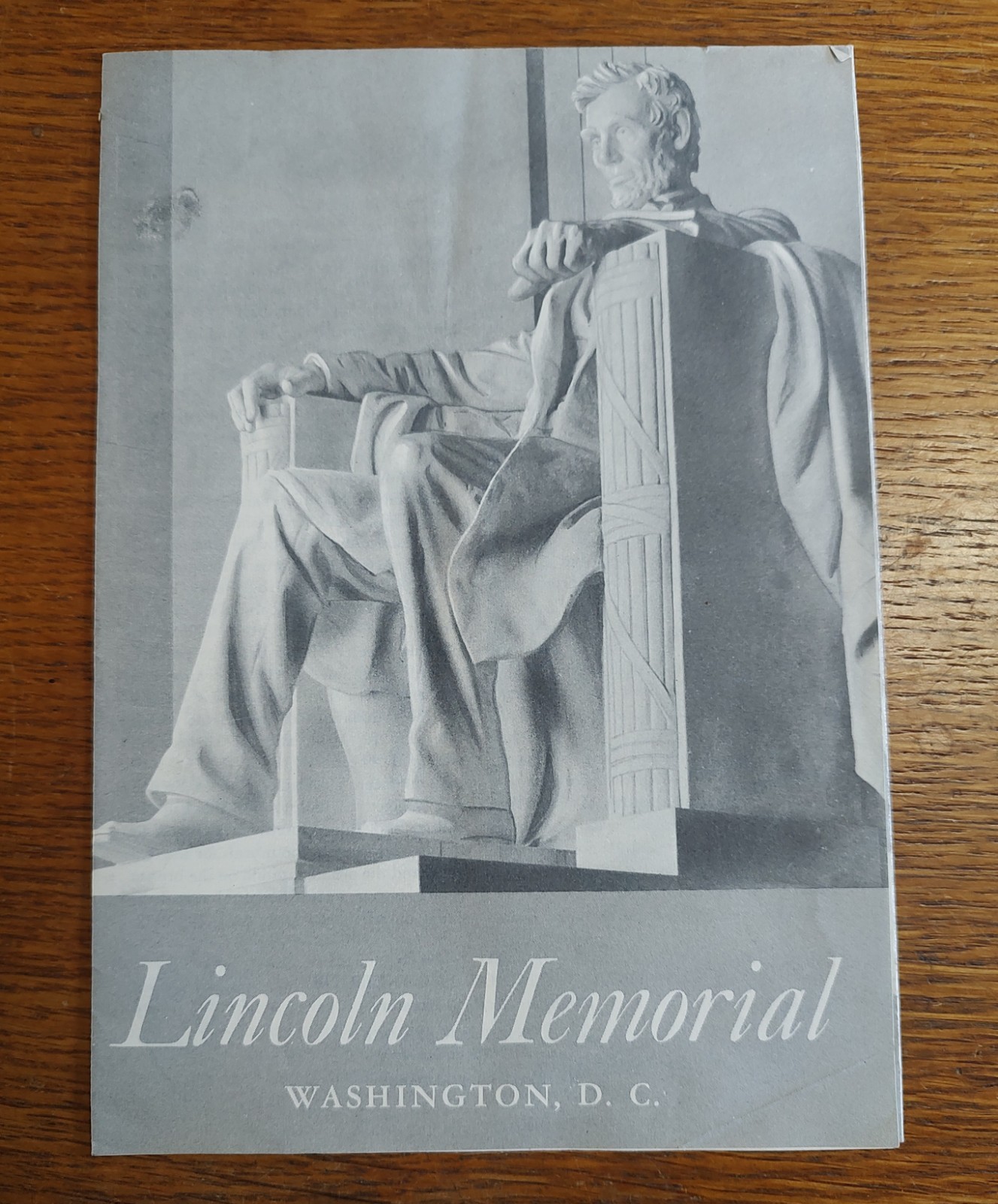 Official 1951 National Park Service LINCOLN MEMORIAL Pamphlet Washington D.C.