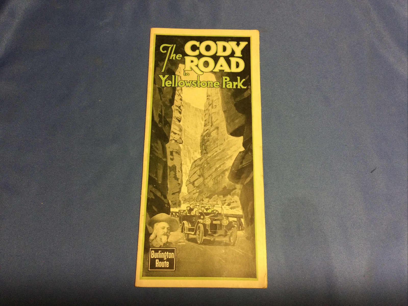 1927 BURLINGTON ROUTE RAILROAD TRAVEL TOUR BROCHURE THE CODY ROAD TO YELLOWSTONE