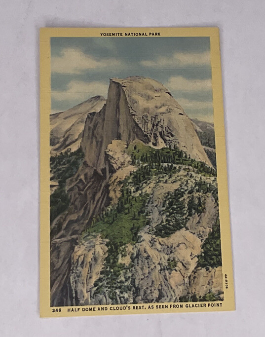 Vintage Yosemite National Park Postcards Half Dome Sentinel Rock Glacier Point