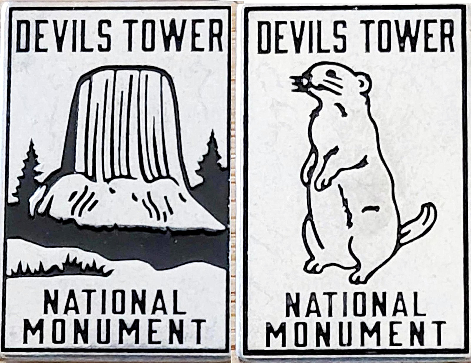 NEW RELEASE – DEVILS TOWER NATIONAL MONUMENT – PARK RECTANGLE TOKEN – WYOMING