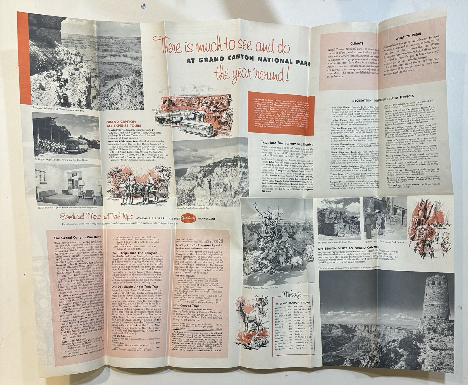 Vintage Travel Brochures – The Grand Canyon Hoover Dam Yosemite National Park