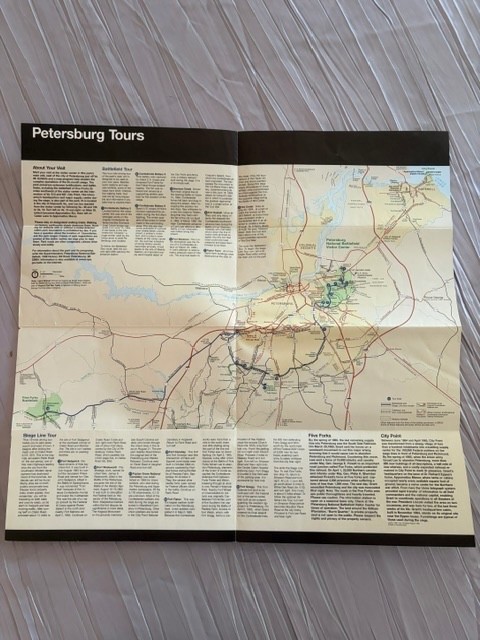 PETERSBURG NATL BATTLEFIELD VIRGINIA NATL PARK SERVICE BROCHURE 1999 4 x 8.30