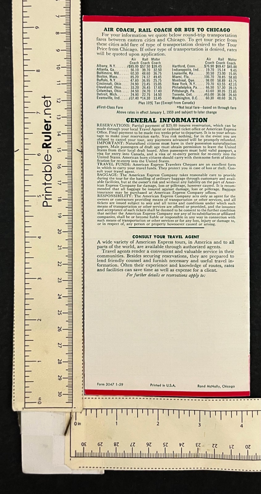 1959 American Express Royal Tours Glacier Park Canadian Rockies Travel Brochure