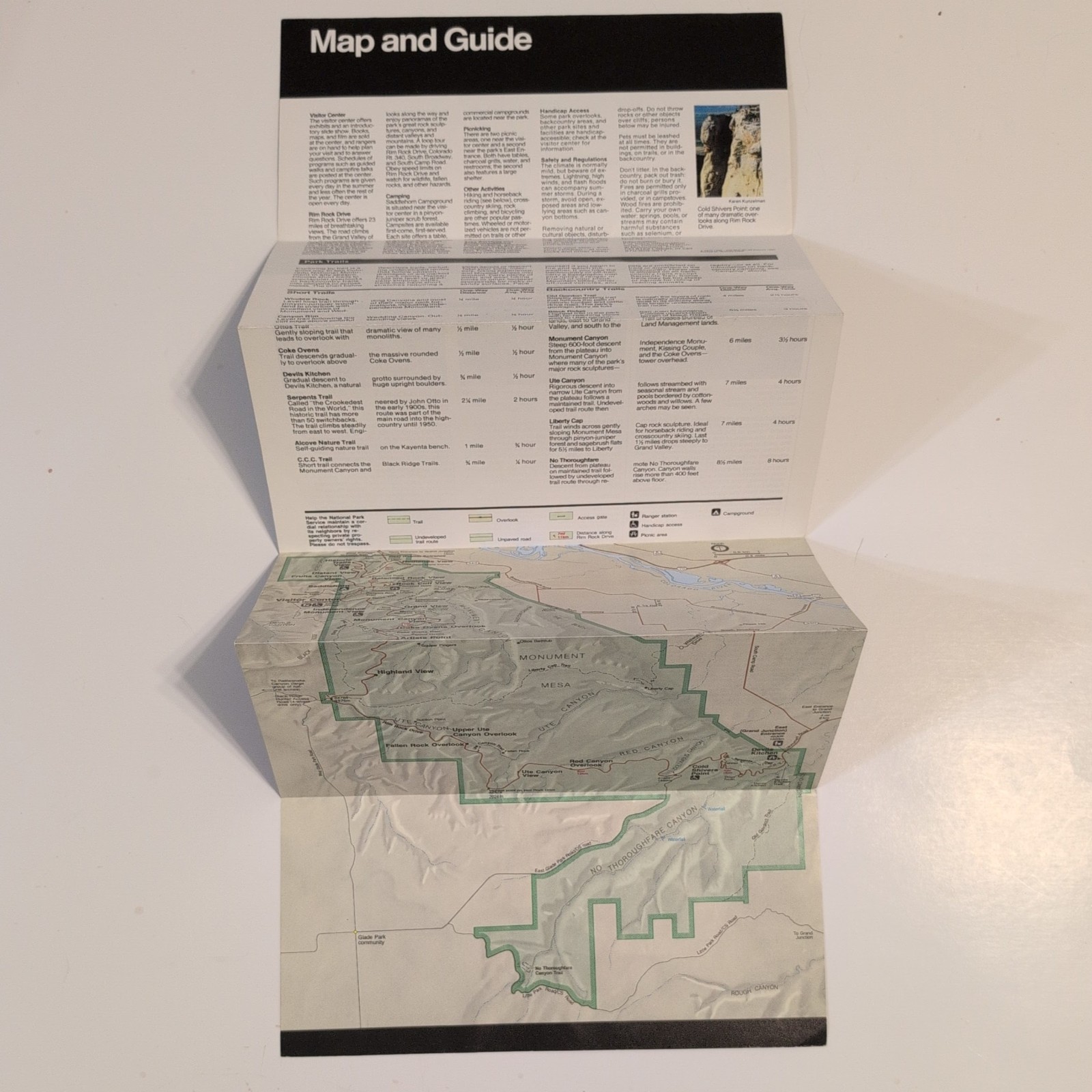 Colorado Nat’l Monument National Park Service NPS Unigrid GPO 1996 Reprint 1995