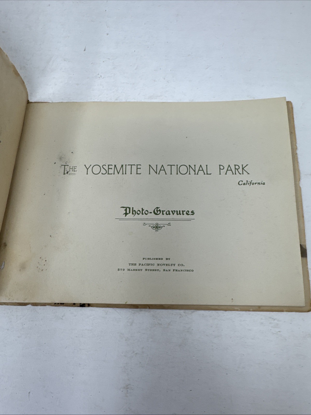 Yosemite National Park California Photo Gravures Set Vintage Pacific Novelty