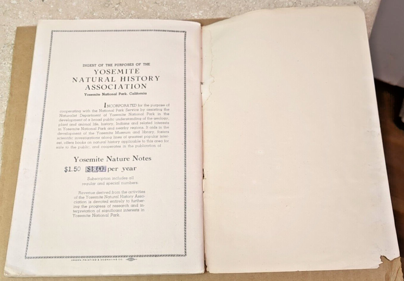 A Guide to the Mother Lode Country & Yosemite Sequoias, Nature Notes 1948 & 1949