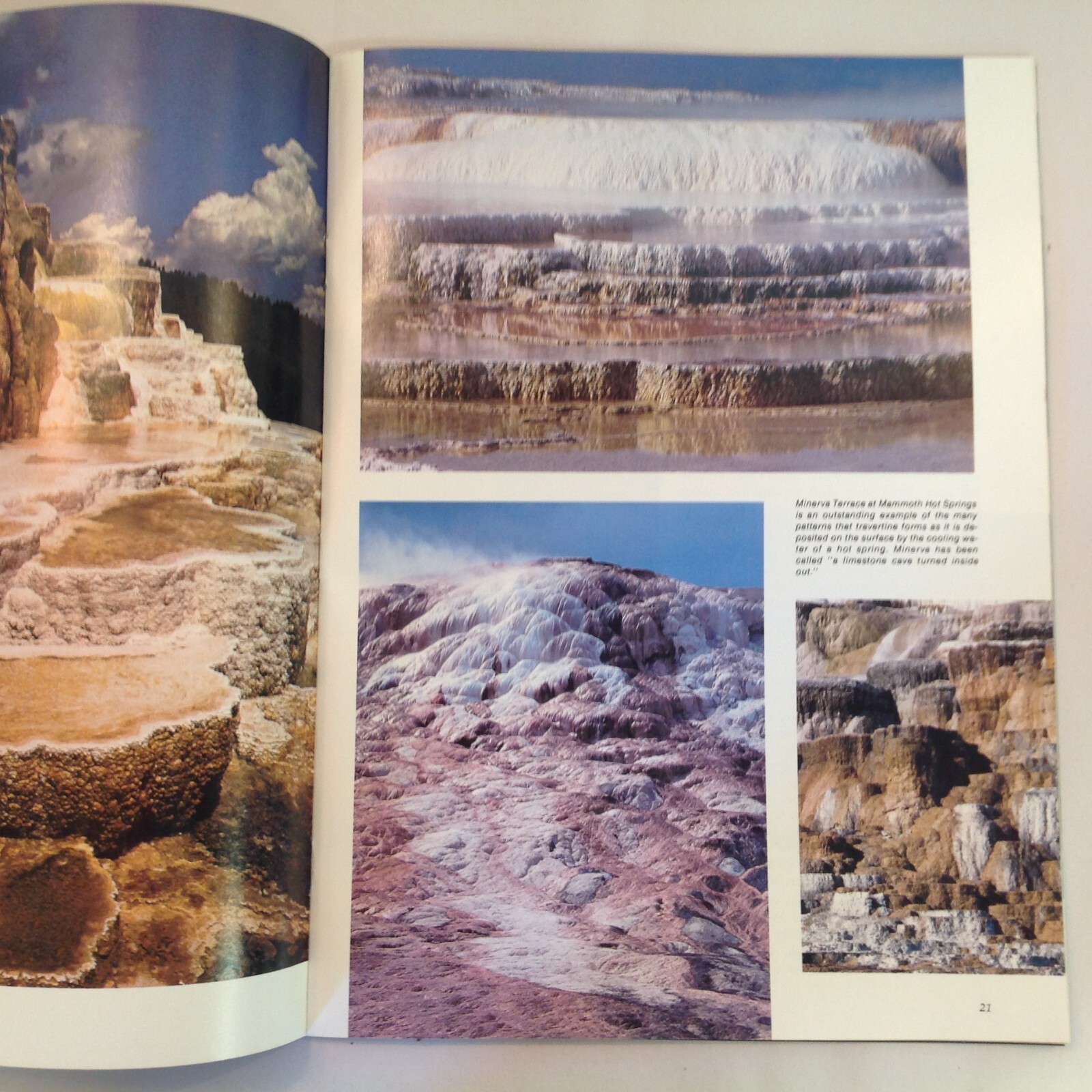 Vtg 1977 Souvenir Color Photo Guide Yellowstone The Story Behind the Scenery