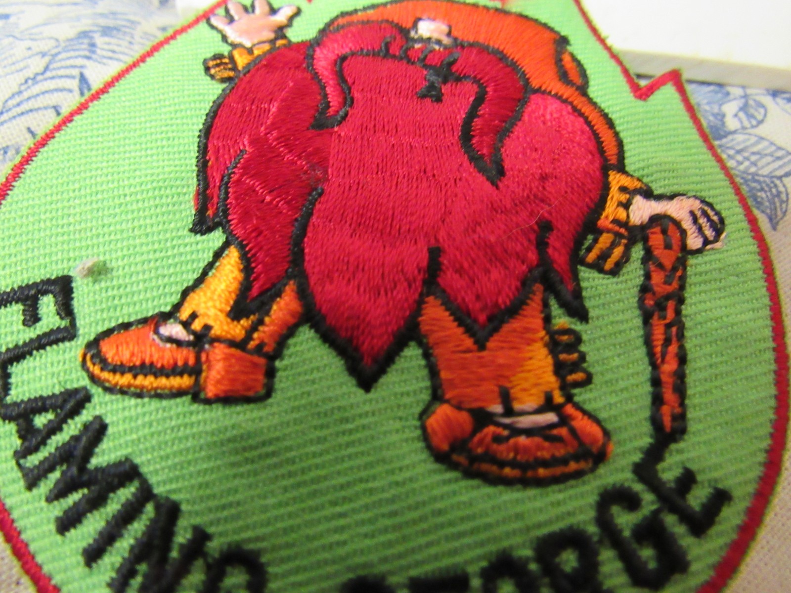 Vtg. Flaming George (Gorge) Nat. Park Utah / Wyoming Souvenir Embroidered Patch