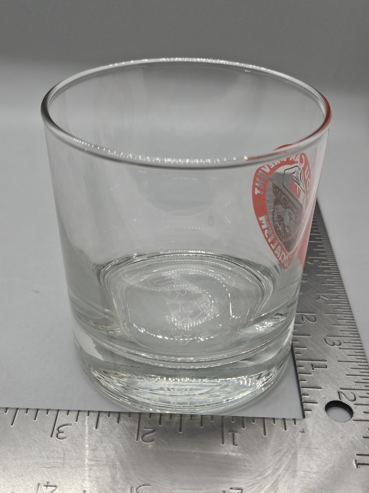 Only You Can Prevent Socialism Whiskey Glass KAG Smokey Bear Parody Made in USA