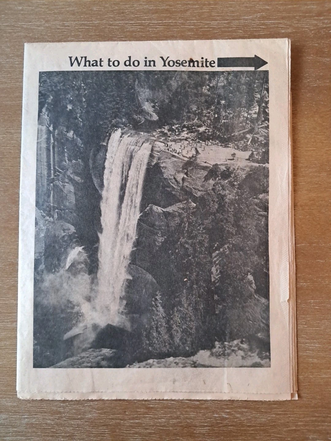 Yosemite Guide National Park California 1978 Broadsheet Newspaper