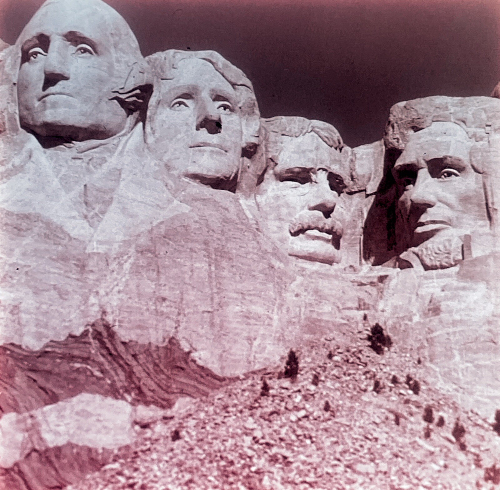 Lot of 15 Vintage MT RUSHMORE BLACK HILLS Pana-Vue Slide 35mm National Park 1962