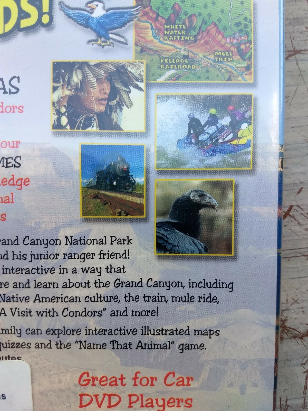 Grand Canyon For Kids DVD Watch While Traveling interactive illustrated maps 💥