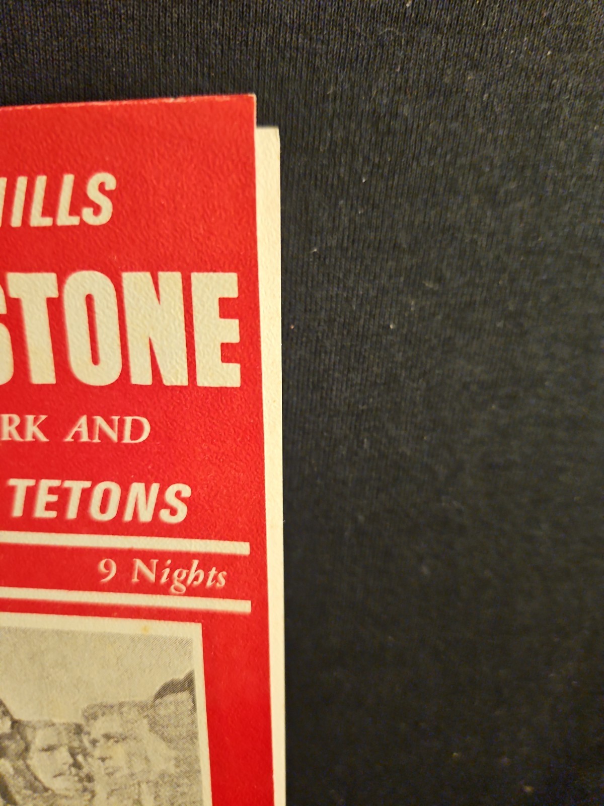 VTG Black Hills Yellowstone National Park Tri State Tour Advertising Brochure