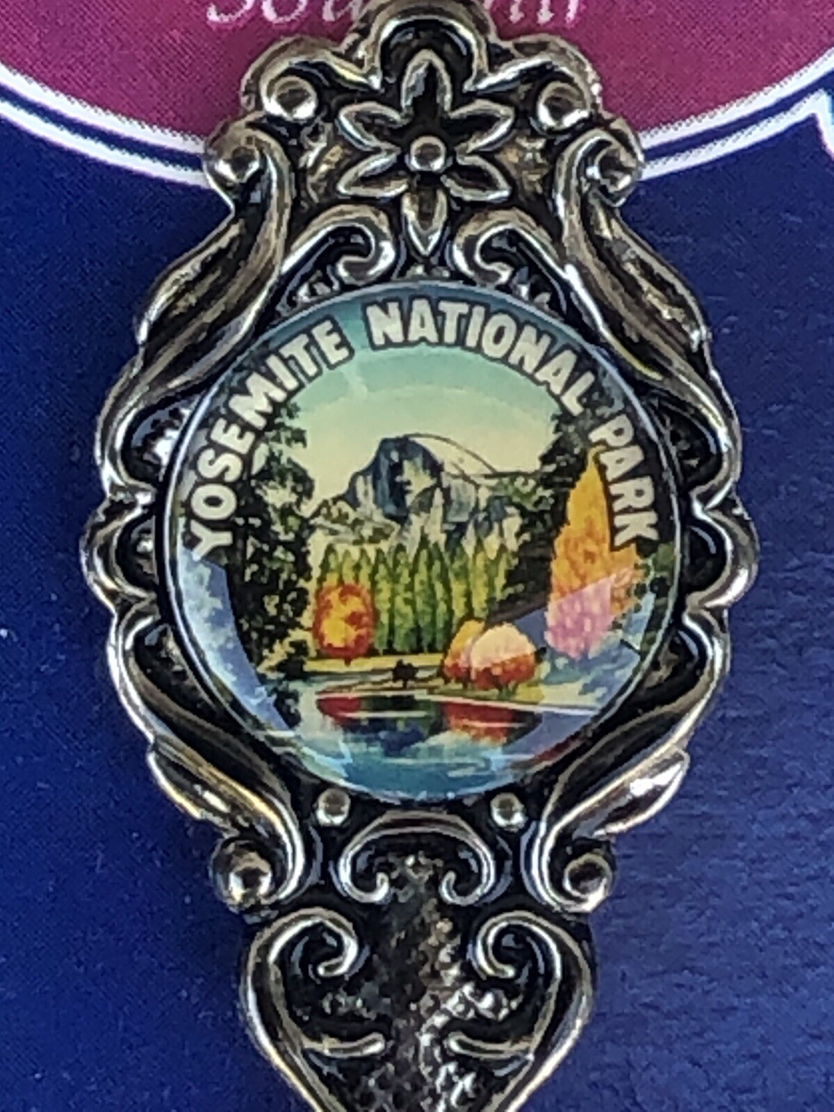 Vintage Yosemite National Park Half Dome Souvenir Spoon In Original Case – New