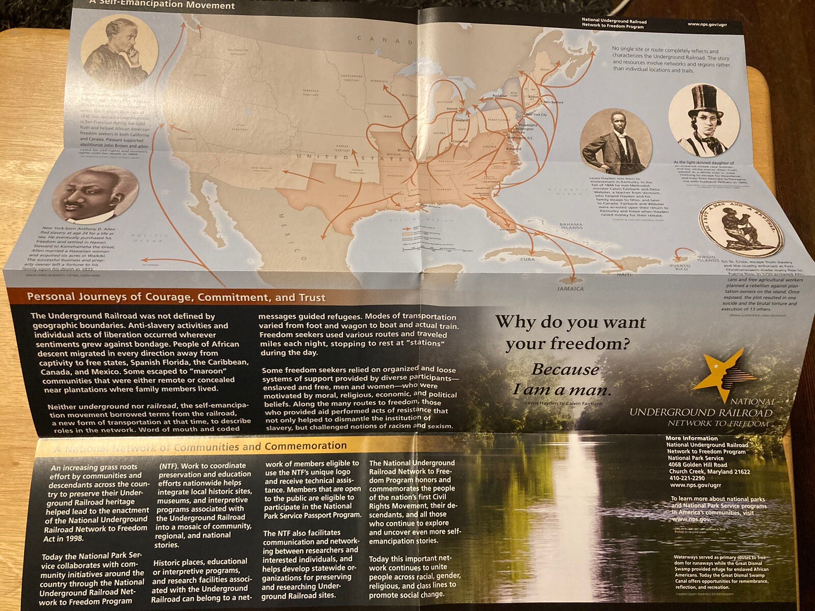 National Underground Railroad Network To Freedom NPS Unigrid Brochure