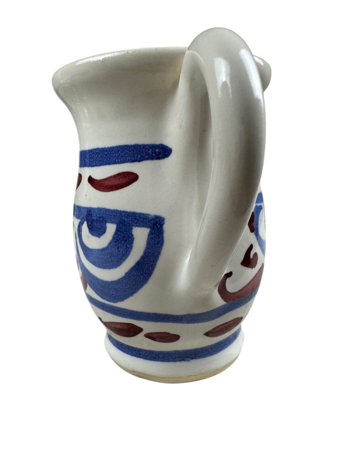 Vintage Eastern National Park Folk Pottery Pitcher Jamestown Collection Creamer