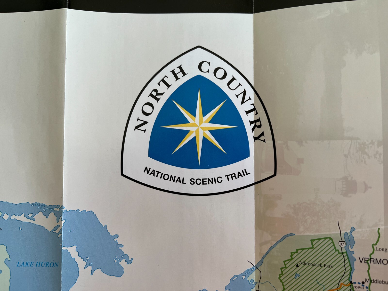 2026 NORTH COUNTRY TRAIL NATIONAL PARK SERVICE UNIGRID BROCHURE/MAP 7 States