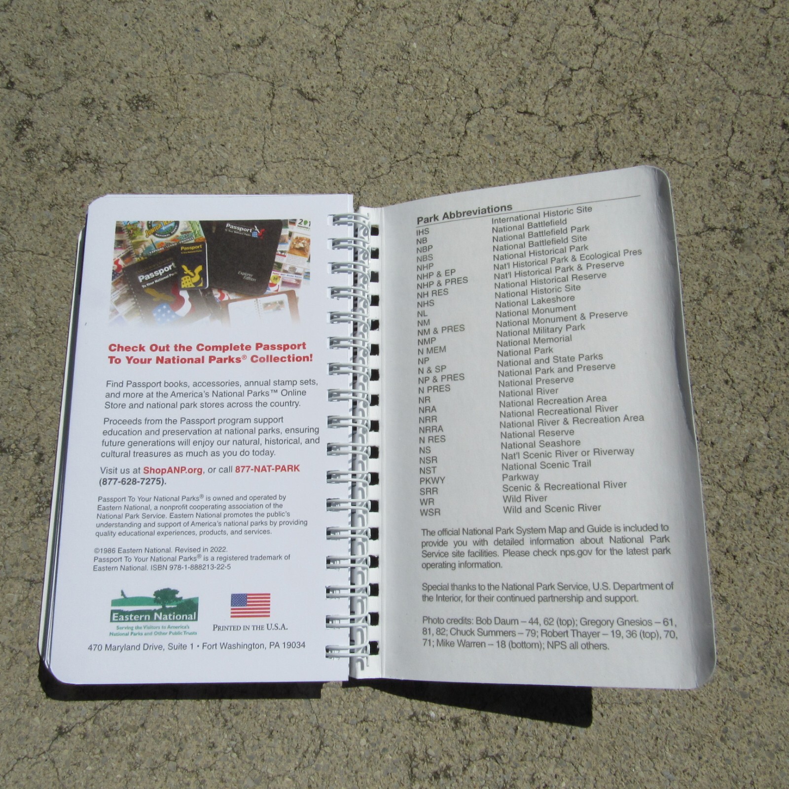 Passport to Your National Parks Stamp Souvenir Book w/ Map Great Smoky Mountains