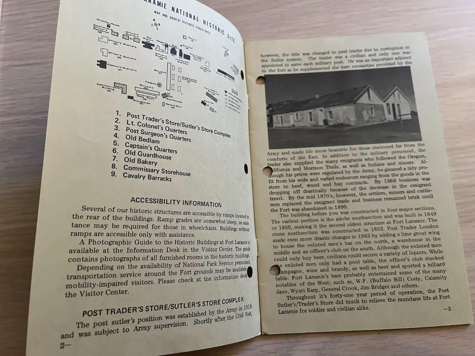 Fort Laramie National Monument, Handbook, 1954, Reprint 1961 and Historic Bld Gu