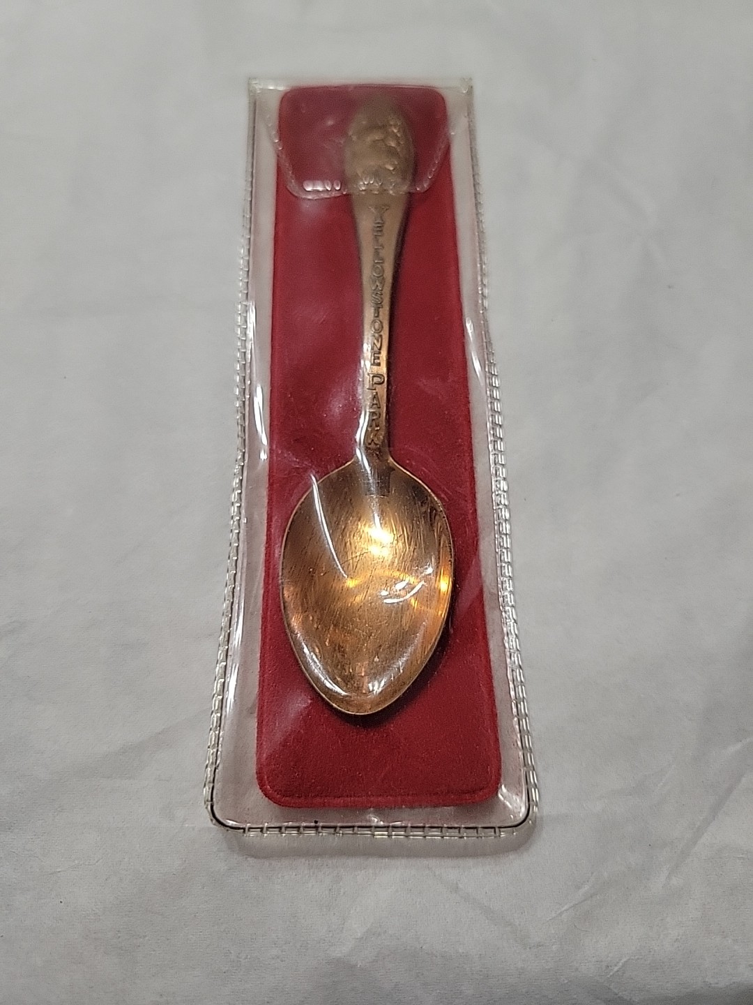 Yellowstone National Park Solid Copper Vintage Souvenir Spoon Collectible