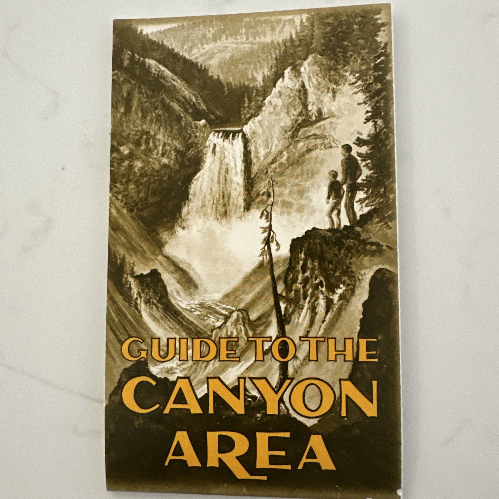 Guide To The Canyon Area Map Vintage 1967 National Park Service