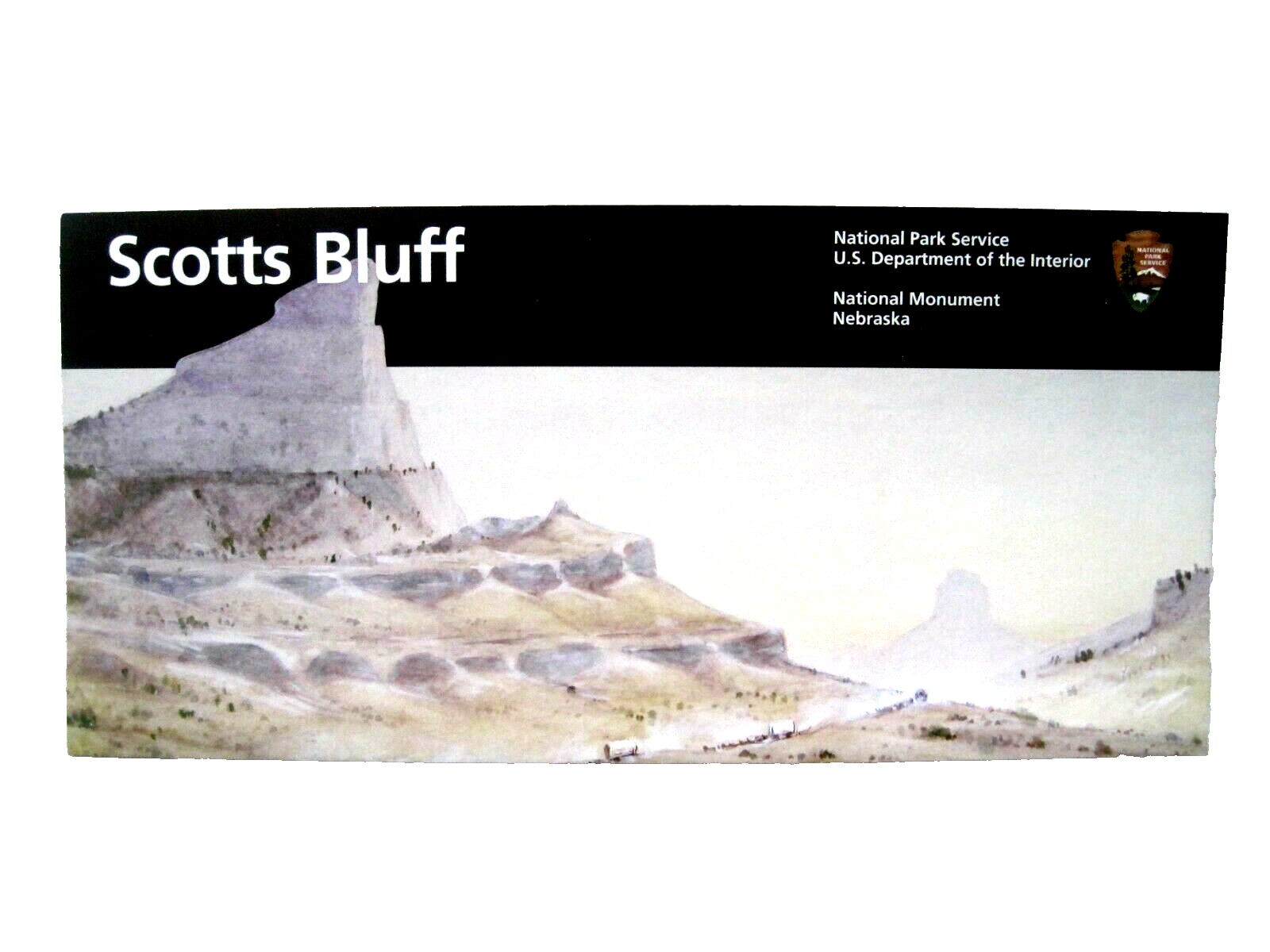Scotts Bluff National Monument National Park Service Unigrid Brochure Map