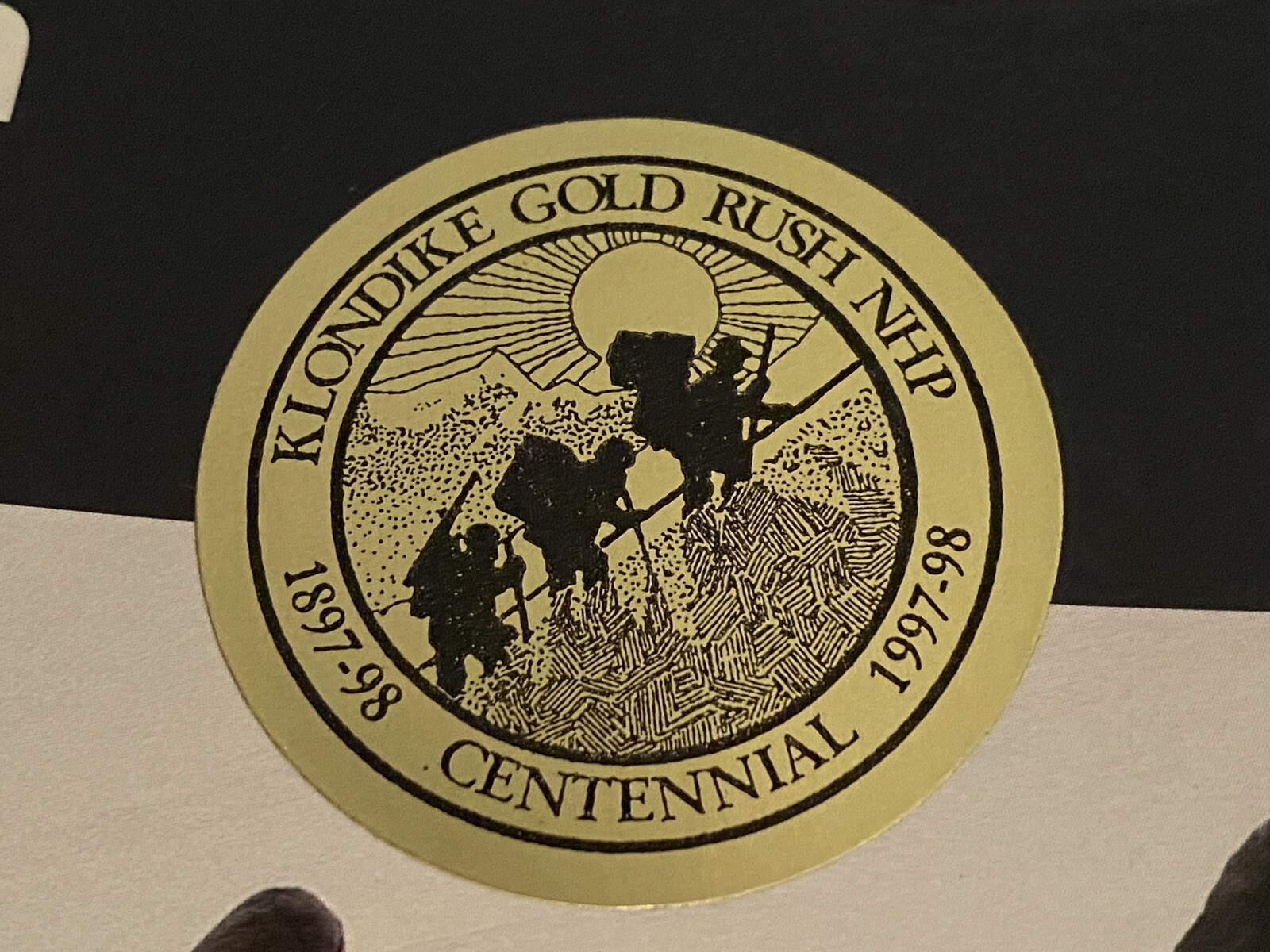 Klondike Gold Rush National Park Official Map & Guide Centennial Sticker Unigrid