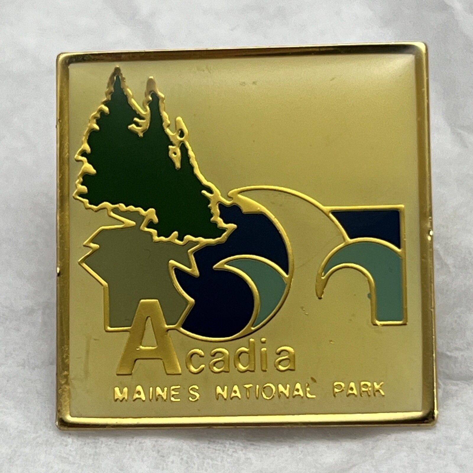 Acadia National Park Maine State Souvenir Lapel Hat Pin Pinback