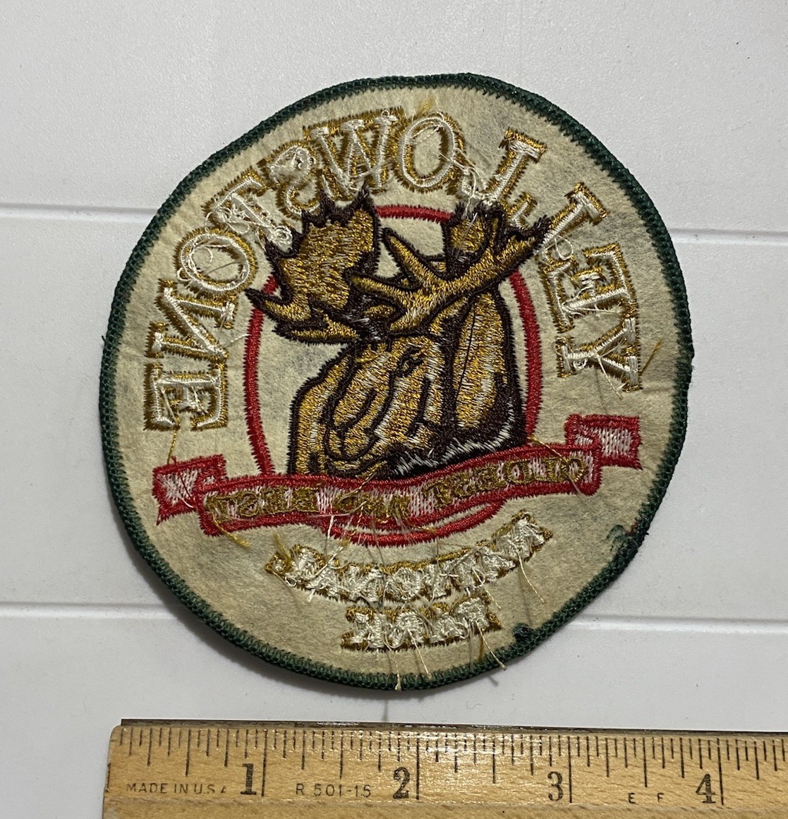 Yellowstone National Park Oldest and Best Moose Head Souvenir Embroidered Patch