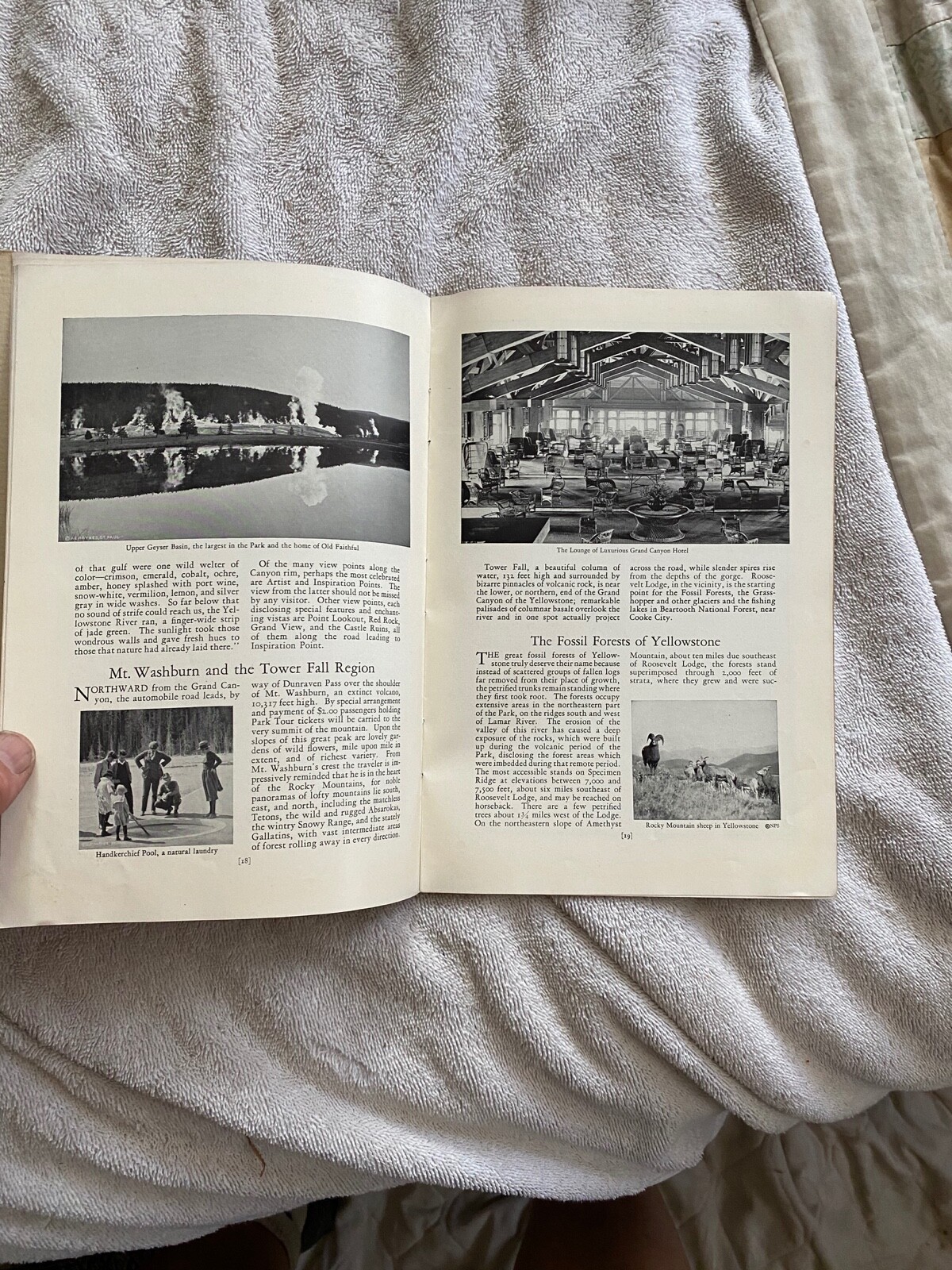 1928 Yellowstone National Park Tour Booklet Union Pacific Railroad