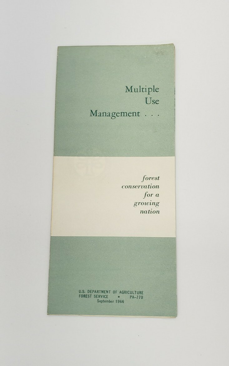 1966 USFS Forest Conservation for a Growing Nation Vintage Brochure